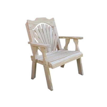 Creekvine Designs Treated Pine Fanback Patio Chair FC24FBCVD